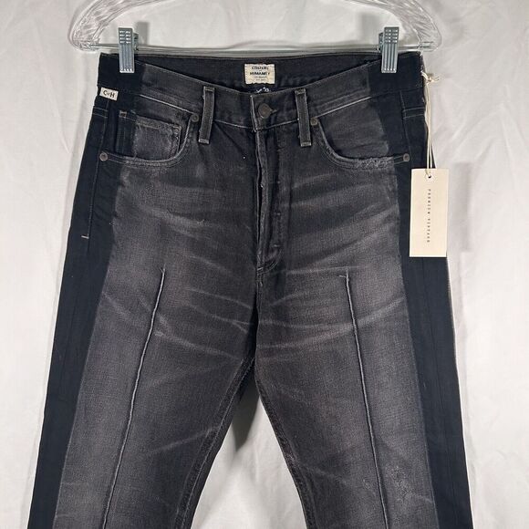 Citizens of Humanity Jeans Women's 27 Black Grey Button Fly High Rise Gia Ankle - Picture 2 of 13